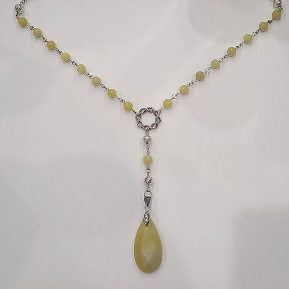 Lemon Jade Y Necklace - Picture 1 of 2